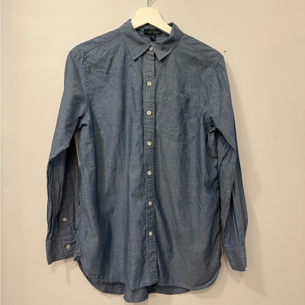 Ralph Lauren Lightweight Blue Button Down Shirt